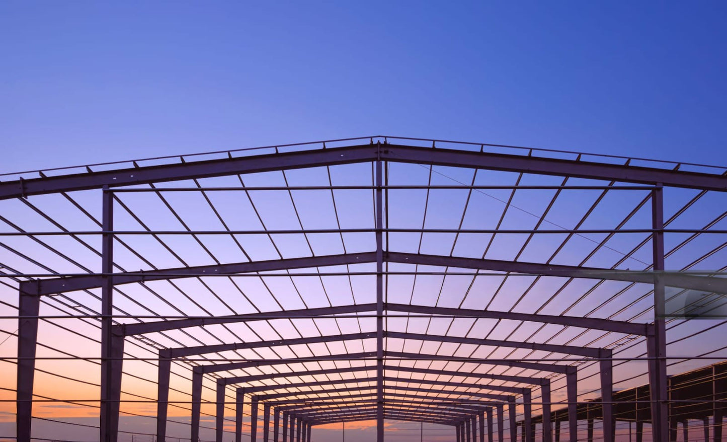 Structural steel frameworks for industrial, commercial, and residential projects