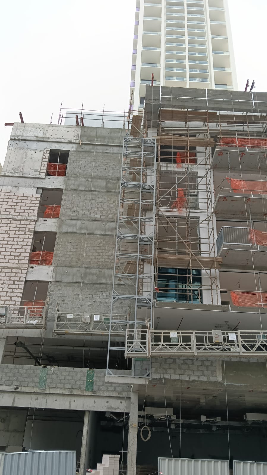 Cladding supporting steel Structure