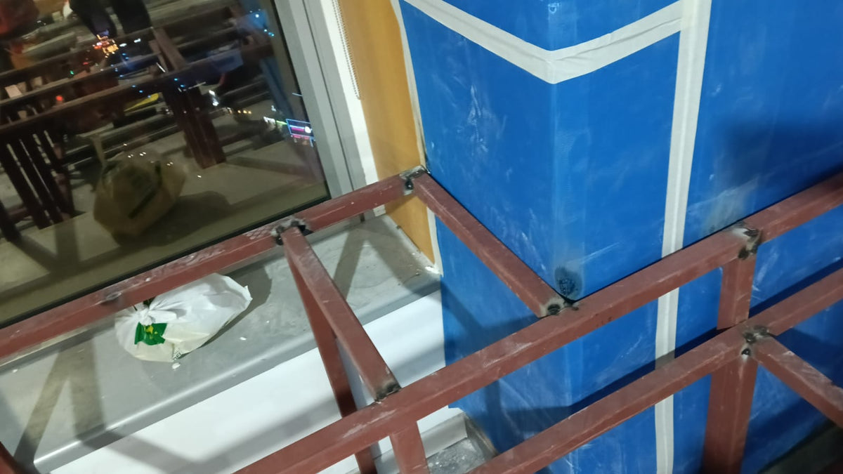 Tiered Seating Supporting Steel Structure