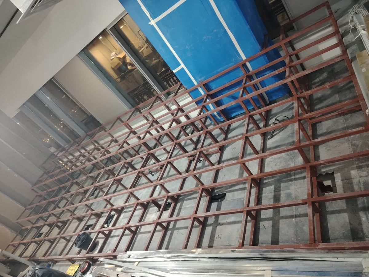 Tiered Seating Supporting Steel Structure