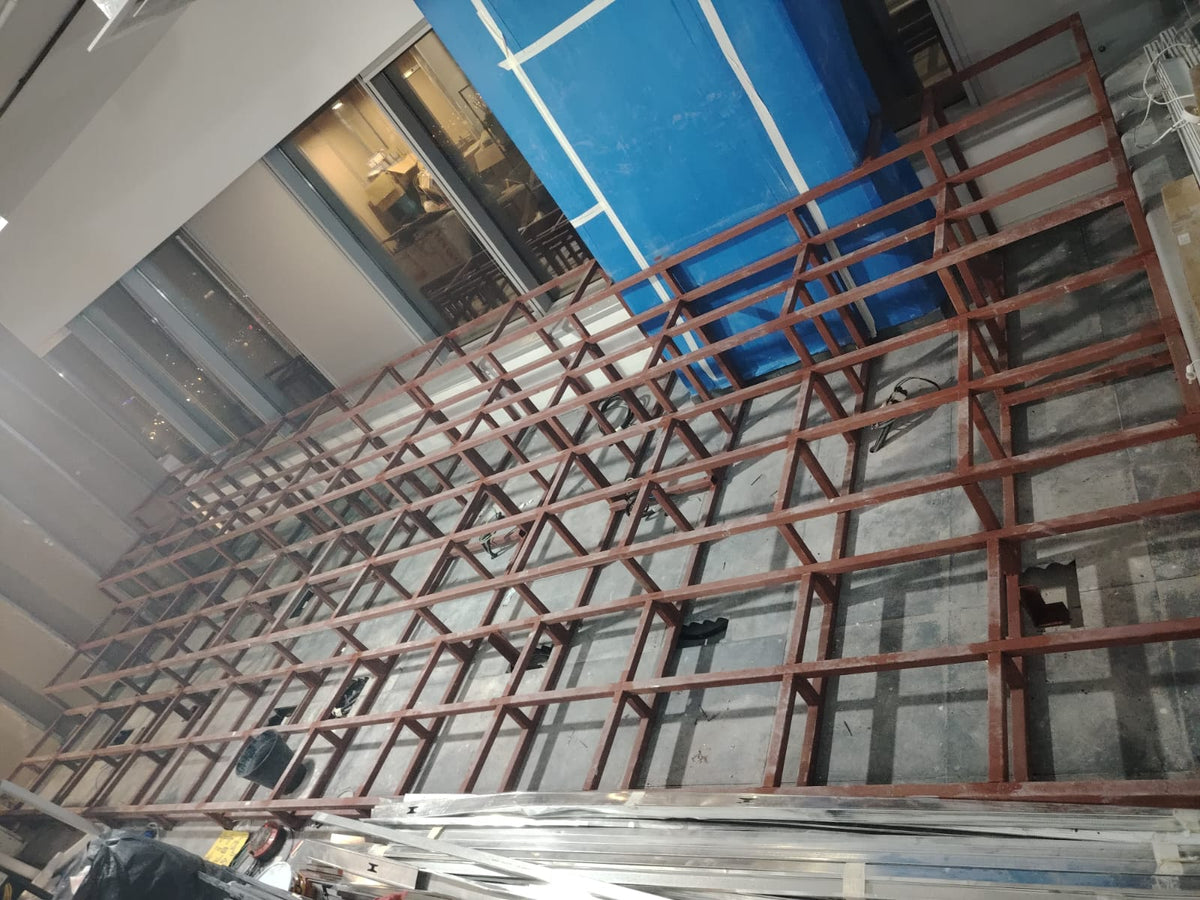 Tiered Seating Supporting Steel Structure