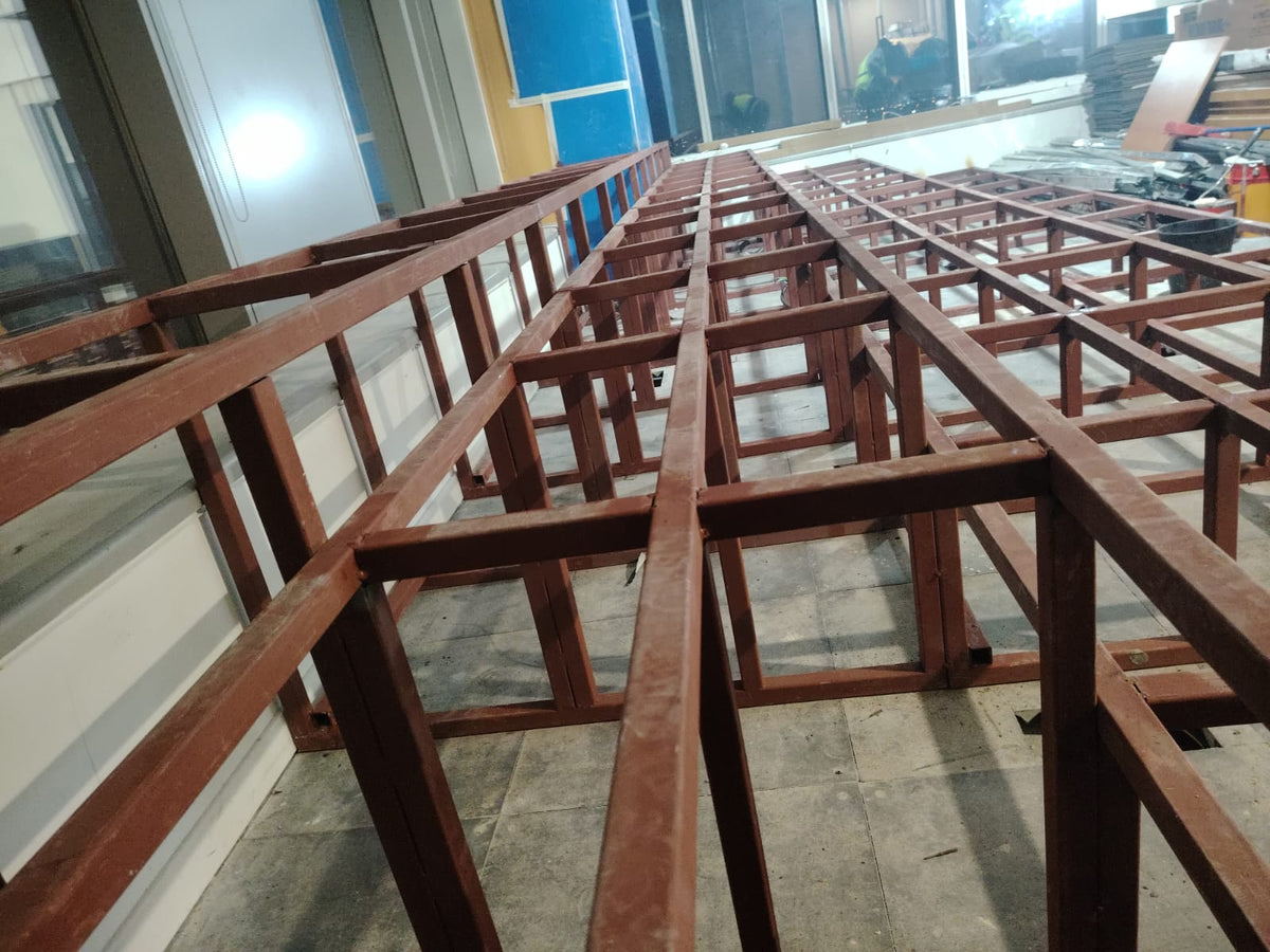 Tiered Seating Supporting Steel Structure