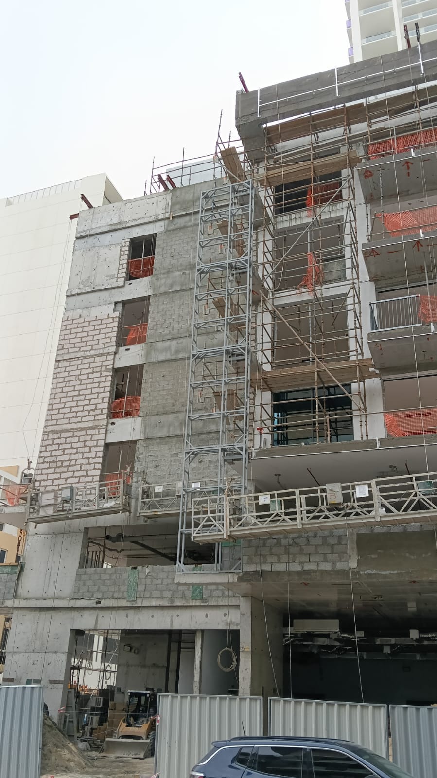 Cladding supporting steel Structure