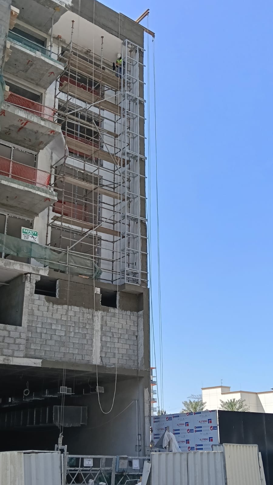 Cladding supporting steel Structure